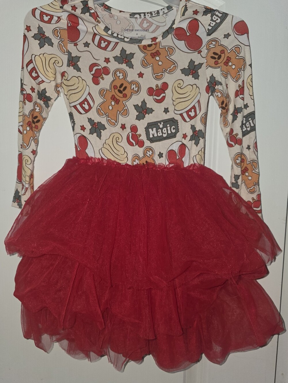 Little Snuggles Holiday Tulle Dress